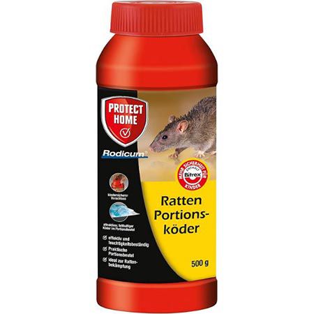 🐀☠️ Protect Home Rodicum Ratten Portionsköder, 500g Dose für 9,99€ (statt 19€)