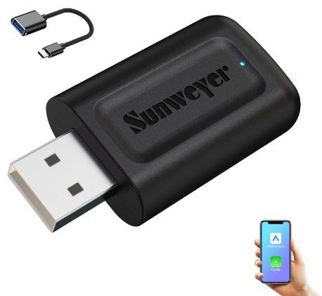 Sunweyer Wireless CarPlay & Android Auto Dongle für 25,99€ (statt 50€)