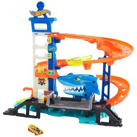 Hot Wheels City Hai-Angriff Spielset mit Auto für 52,90€ (statt 73€)