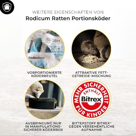 🐀☠️ Protect Home Rodicum Ratten Portionsköder, 500g Dose für 9,99€ (statt 19€)