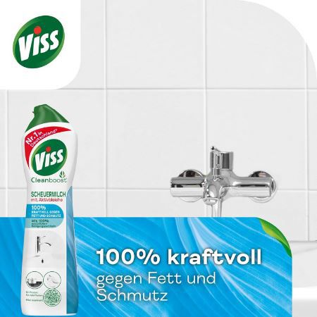 Viss Cleanboost Scheuermilch mit Aktivbleiche, 500ml ab 1,50€ (statt 3,25€)