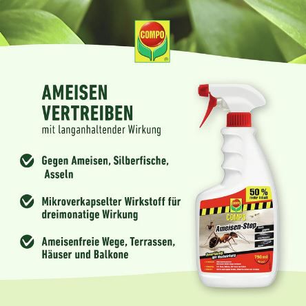 Compo Ameisen Stop   Ameisenspray, 750ml für 8,99€ (statt 15€)