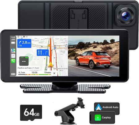 Volam 6,86 CarPlay Screen für Apple Carplay & Android mit 2,5K Kamera für 71,99€ (statt 120€)