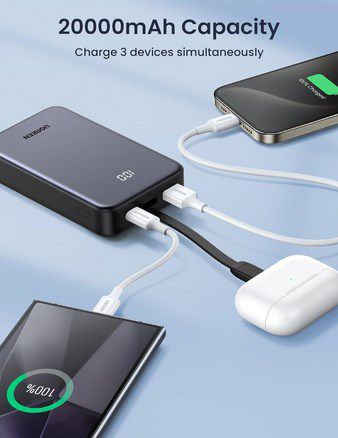 UGREEN Power Bank 20.000mAh 22.5W für 30,99€ (statt 43€)