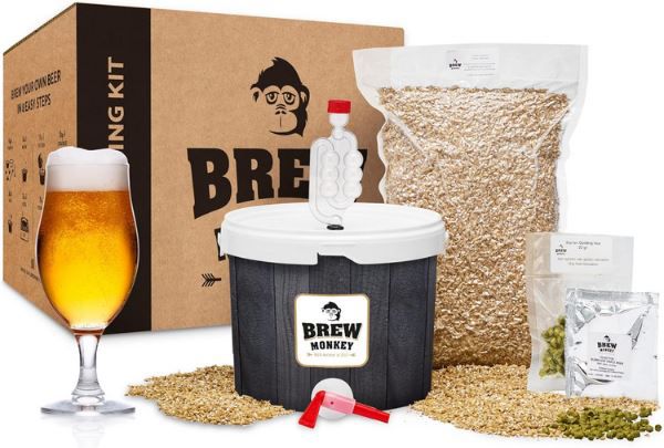 🍺 Brew Monkey Bierbrauset für 5 Liter Helles Bier für 34,90€ (statt 45€)