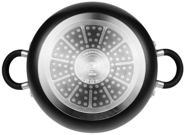 Masterpro by Alessi Topf mit Deckel, 24cm, versch. Farben für je 25,94€ (statt 46€)