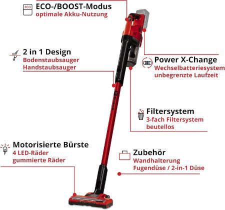 🧹 Einhell TE SV 18 Akku Stielstaubsauger Set für 111,99€ (statt 135€)