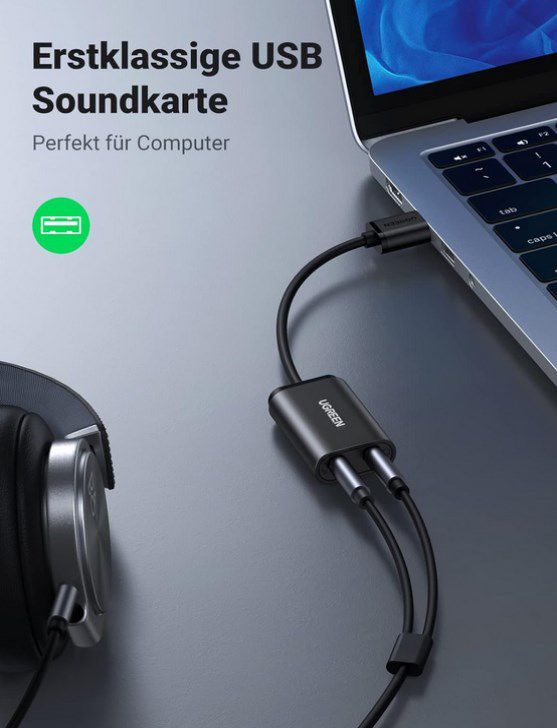 UGREEN Externe USB Soundkarte für 8,49€ (statt 12€)