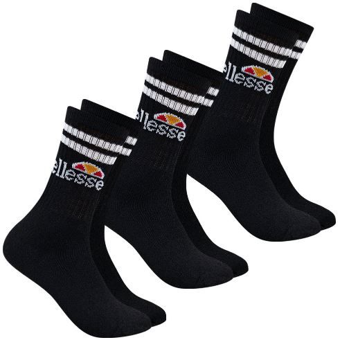 🧦 3er Pack ellesse Vulloni Unisex Socken in Schwarz oder Weiß ab 6,66€ (statt 15€)