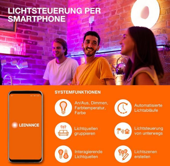 💡 LEDVANCE 30W LED Deckenleuchte 3.000 6.500K für 39,99€ (statt 75€)