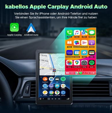 Lamto 7 Carplay Bildschirm, Kompatibel mit Apple Carplay & Android Auto für 59,99€ (statt 100€)