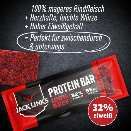 🤤 14er Pack Jack Links Protein Riegel Beef Original ab 11,73€ (statt 21€)