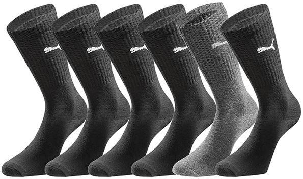 6er Pack PUMA Crew Socks Unisex Socken für 13,94€ (statt 18€)