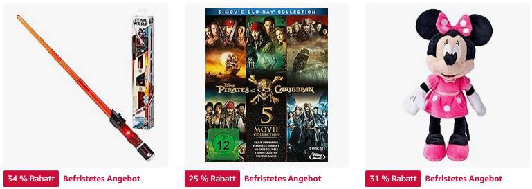 🎄🎁 Amazon bis  40% auf FAN tastische Spielzeug Angebote von Disney, Marvel, DC, Harry Potter u.v.m.