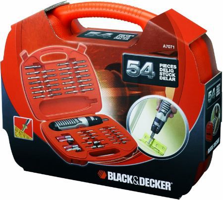 Black & Decker A7071 Schrauber Set, 54 tlg. für 22,99€ (statt 47€)