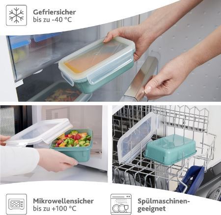 Emsa N10130 Clip & Close Color Frischhaltedose, 2,2L für 4,28€ (statt 14€)