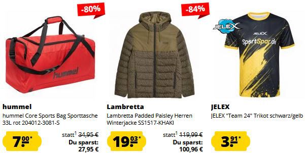 🔥 SportSpar X Mas Restgrößen Sale mit bis zu  97% Rabatt   5€ Gutschein ab 60€!