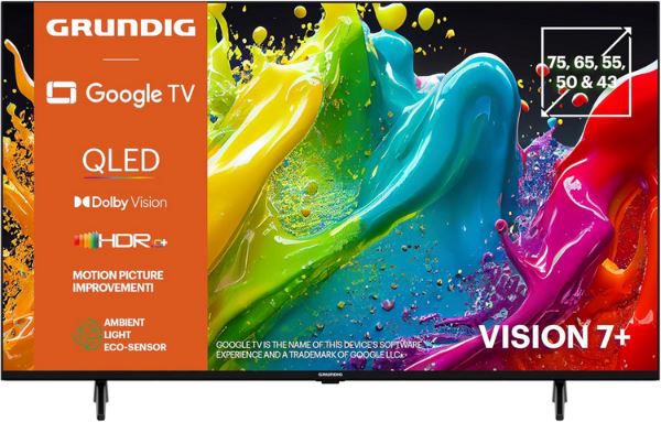 📺 Grundig 50 VOE 84 Q 50 4K UHD QLED TV mit HDR10+ für 399€ (statt 444€)