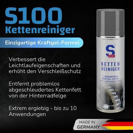 DR. WACK S100 Kettenreiniger mit Gel Formel, 300ml für 12,56€ (statt 16€)