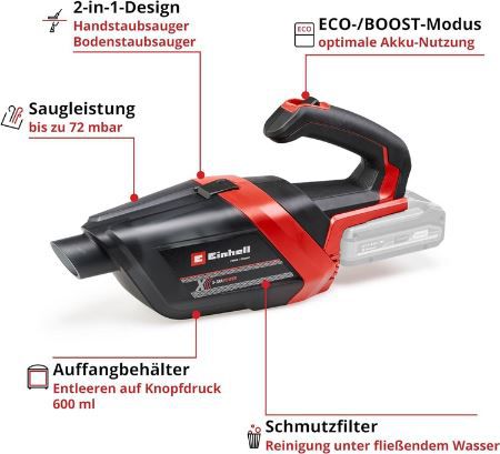 🧹 Einhell TE HV 18/06 Akku Handstaubsauger für 49,99€ (statt 58€)