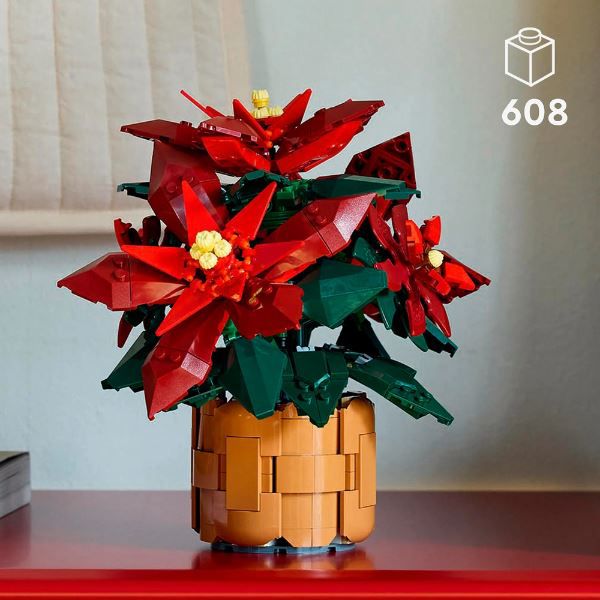 LEGO 10370 Icons Weihnachtsstern Bauset für 34,99€ (statt 50€)