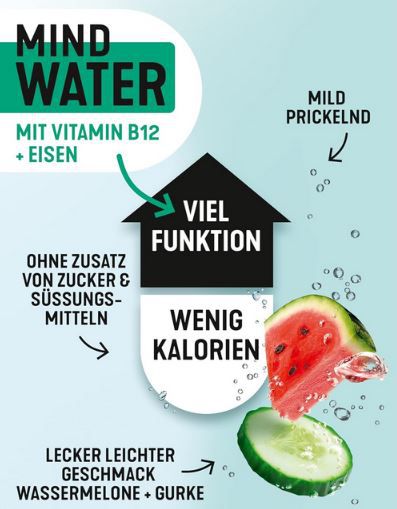 6er Pack hohes C Mind Water Wassermelone Gurke, je 750ml für 5,65€ (statt 7,50€)