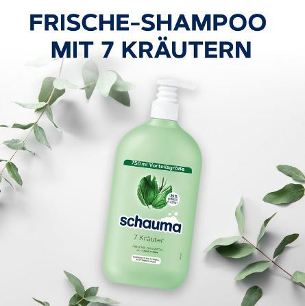 Schwarzkopf Schauma 7 Kräuter Shampoo, 750ml ab 2€ (statt 3,41€)