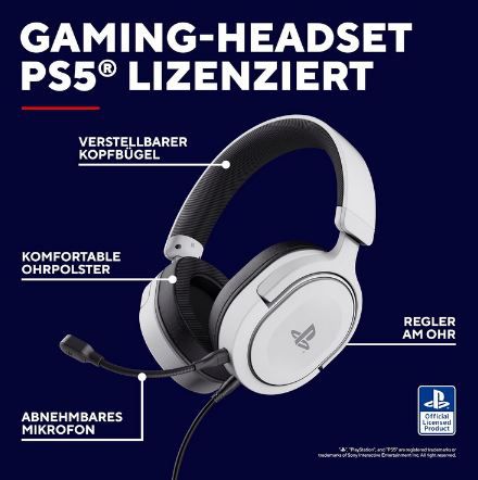 🎧 Trust GXT 498W Forta Gaming Headset für PS4/PS5 für 34,49€ (statt 40€)