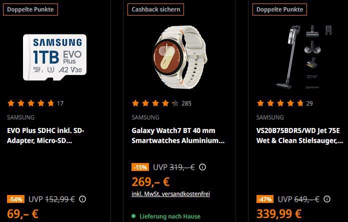 🔥 Saturn meets Samsung Cyber Week Deals   z.B. Wärmepumpentrockner, 8 kg ab 499€ (statt 649€)