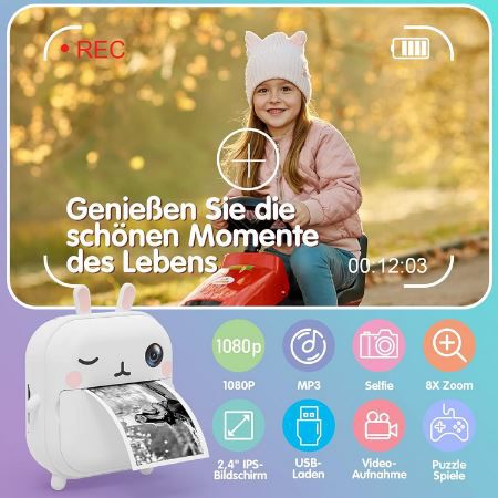 📷 Selvim 40MP Kinder Sofortbildkamera mit 2,4 Display für 29,99€ (statt 60€)