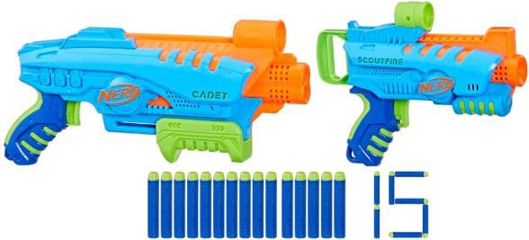 Nerf Elite Junior Ultimate Starter Set mit 2 Blaster + Darts für 9,19€ (stat 20€)