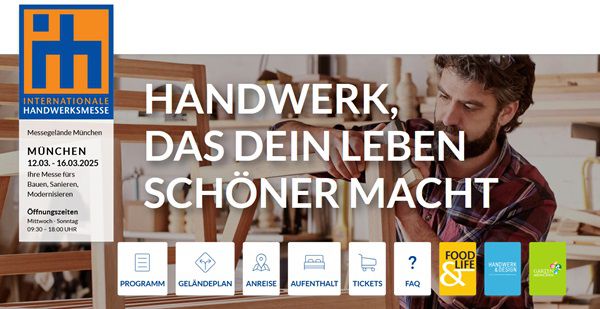 Gratis: Eintrittskarten für die Internationale Handwerksmesse 2025 in München