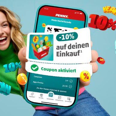 🛒💸 PENNY: 10% Rabatt beim nächsten Einkauf