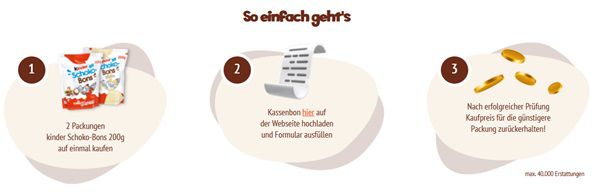 kinder Schoko Bons: 2 für 1 Aktion