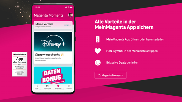 Magenta Moments: Kostenloses monatlichen Datenbonus bis max. 10 GB