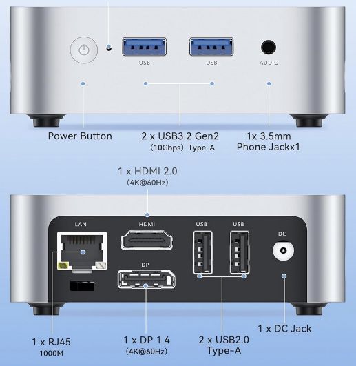 ACEMAGICIAN V1 Mini PC mit Intel Twin Lake N150, 16/256GB für 164€ (statt 339€)