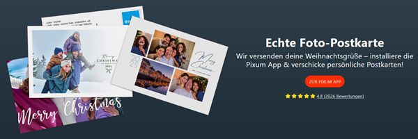 Pixum: Eine Foto Postkarte gratis