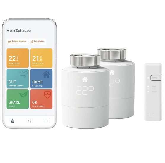 tado Wifi Starter Kit V3+ Basis + 2 Heizkörperthermostate für 69,99€ (statt 100€)