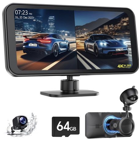 2160p Dashcam mit 6,25 Zoll Display & Apple Car Play / Android Auto für 77,87€ (statt 90€)