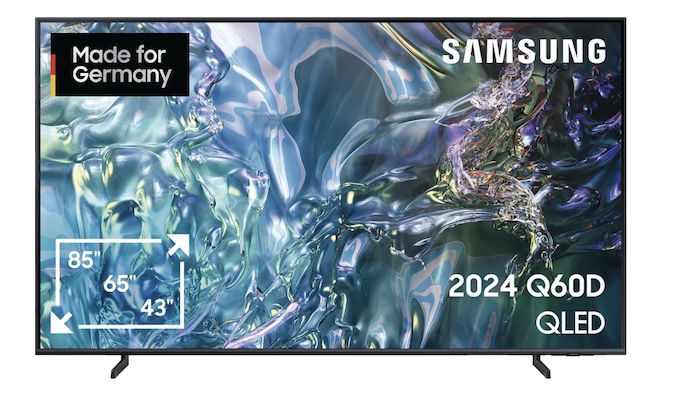 📺 SAMSUNG GQ55Q60DAU   55 Zoll QLED UHD Fernseher für 604€ (statt 672€)