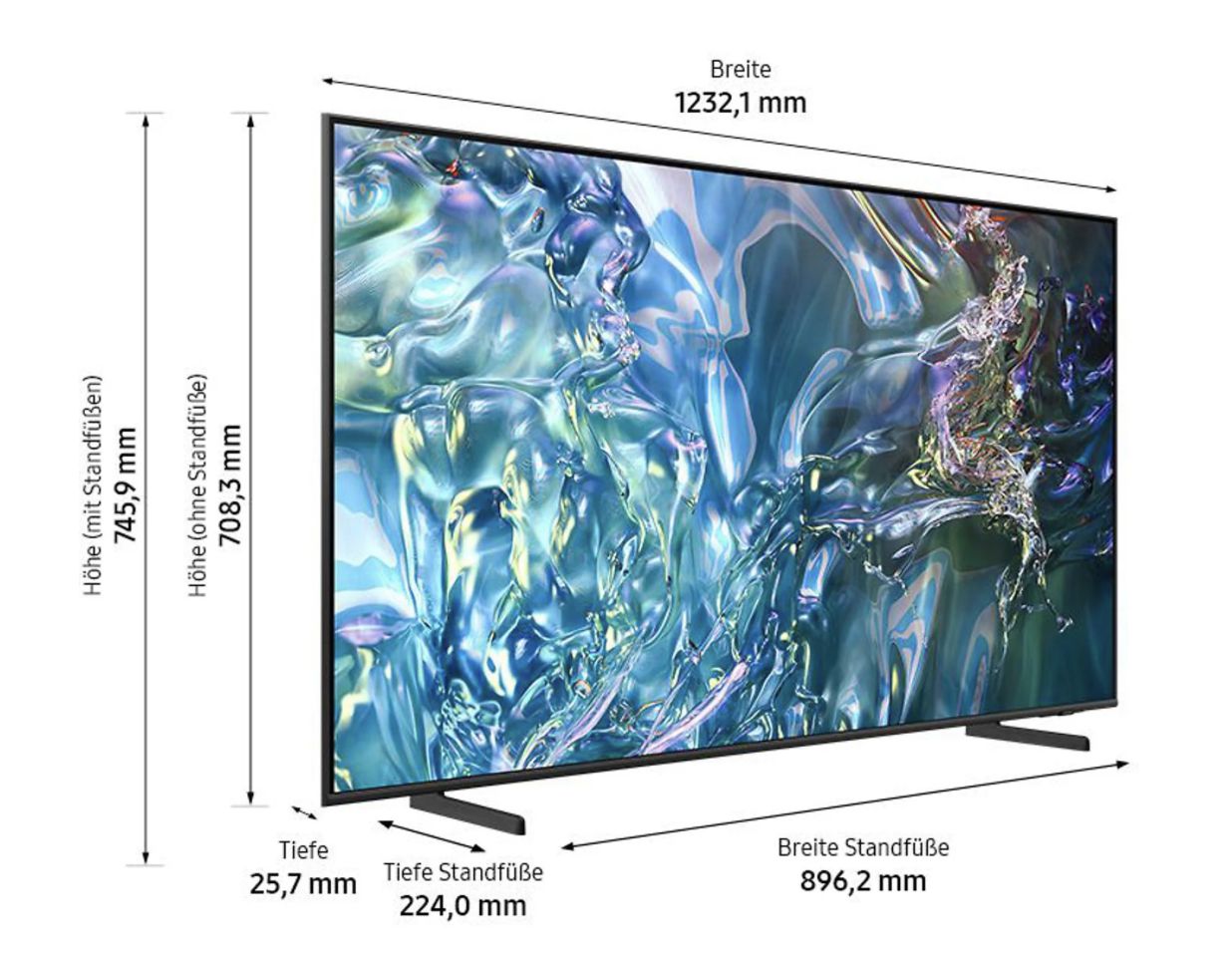 📺 SAMSUNG GQ55Q60DAU   55 Zoll QLED UHD Fernseher für 604€ (statt 672€)