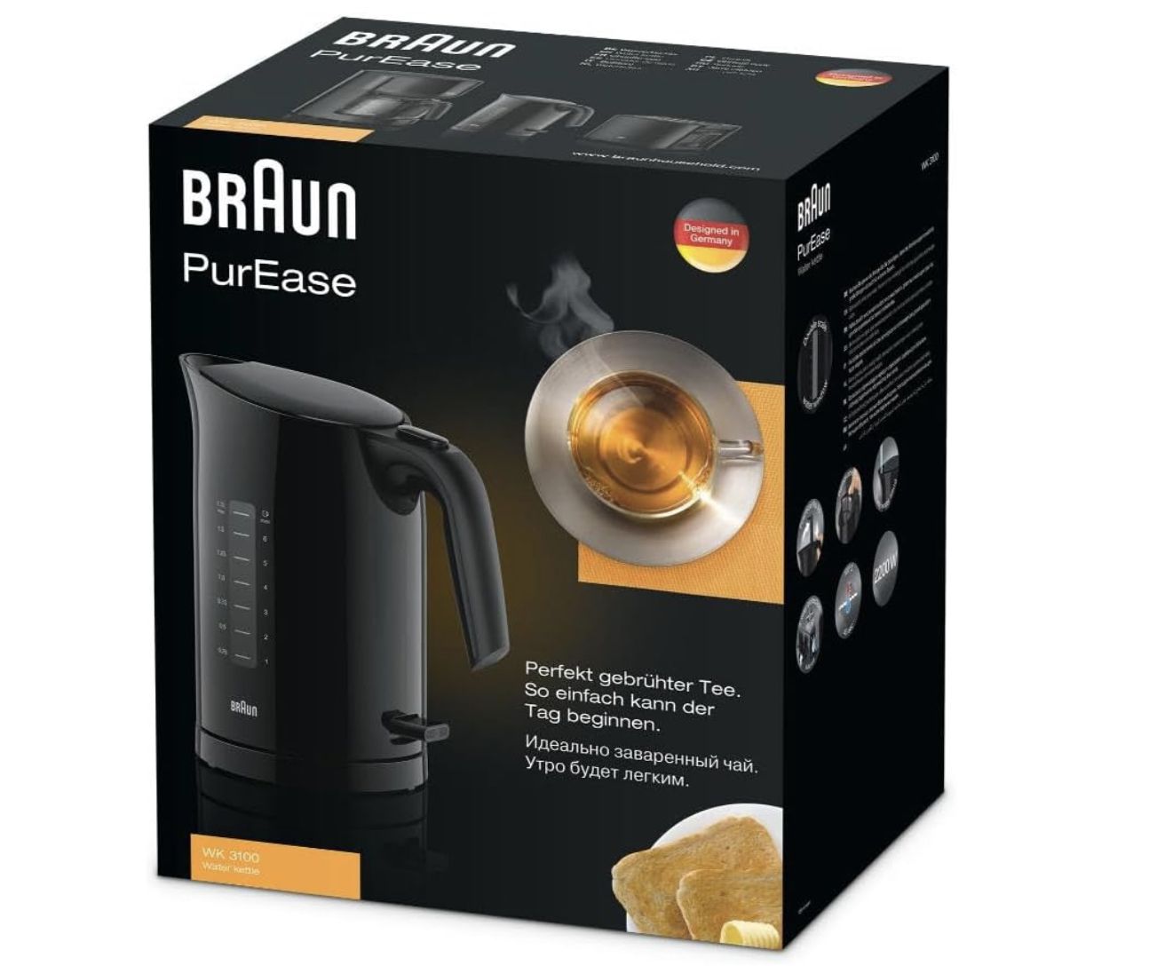 🫖Braun WK 3100 BK Wasserkocher mit 1,7L für 31,80€ (statt 37€)