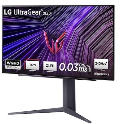 LG Electronics UltraGear™ OLED Gaming Monitor mit 27″ für 599,99€ (statt 899€)