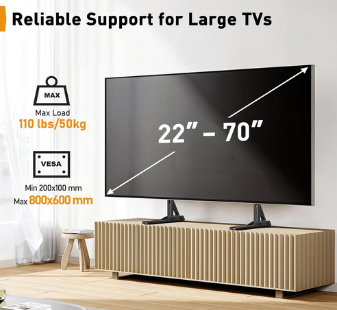 Perlegear Universal TV Standfüße Ständer für 22 70 Zoll Fernseher für 16,50€ (statt 33€)