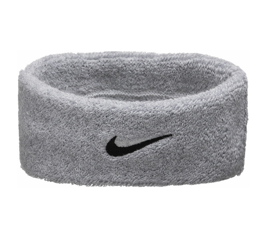 2x Nike Unisex Erwachsene Swoosh Stirnband grau für 8,90€ (statt 15€)