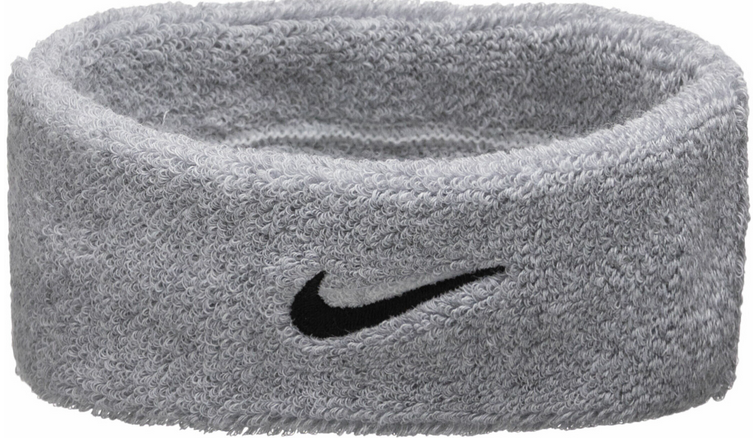 2x Nike Unisex Erwachsene Swoosh Stirnband grau für 8,90€ (statt 15€)