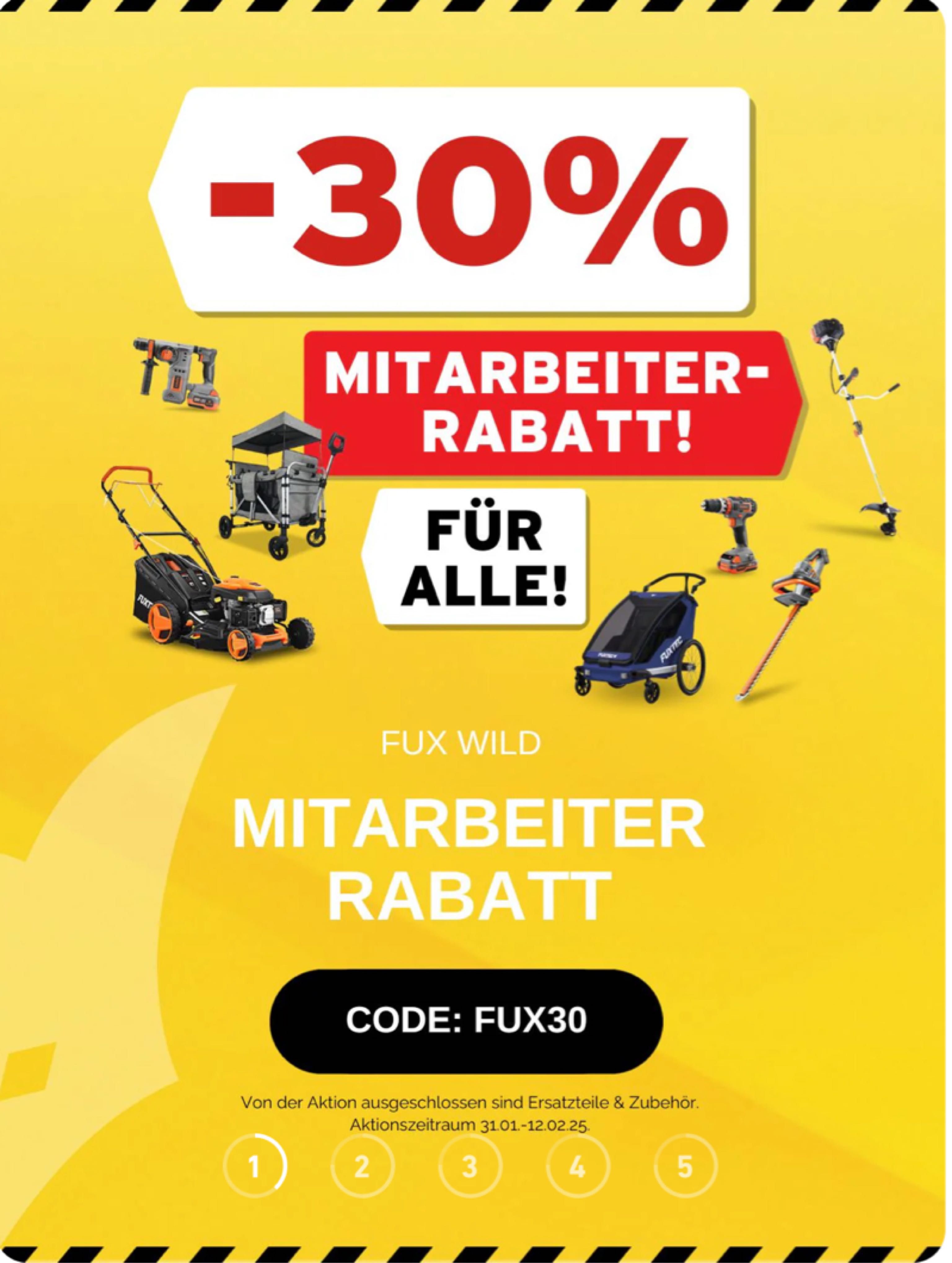 Fuxtec 30% auf alles (außerZubehör und Ersatzteile)