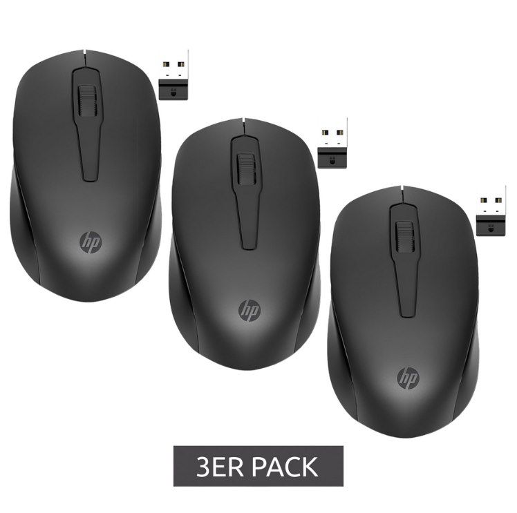 3x HP 150 kabellose Maus mit 1.600 DPI für 25,89€ (statt 36€)