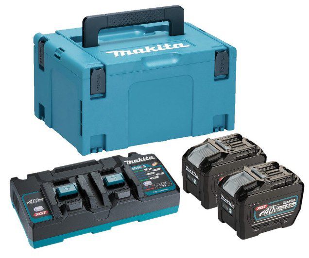 🔋 Makita Werkzeugakku (40V) mit 2x 8,0Ah Akku, Ladegerät + Makpac für 587€ (statt 690€)