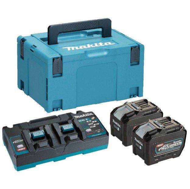 🔋 Makita Werkzeugakku (40V) mit 2x 8,0Ah Akku, Ladegerät + Makpac für 587€ (statt 690€)